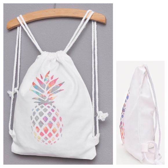 Handbags - Pineapple Drawstring Backpack Handbags - Pineapple Drawstring Backpack
